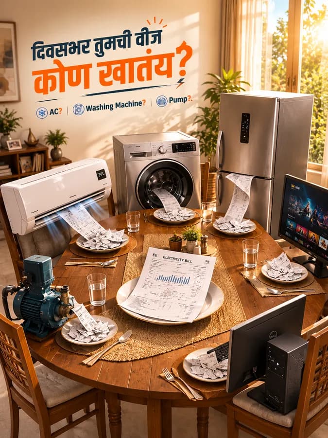 DMC Solar social post 4, in Marathi
