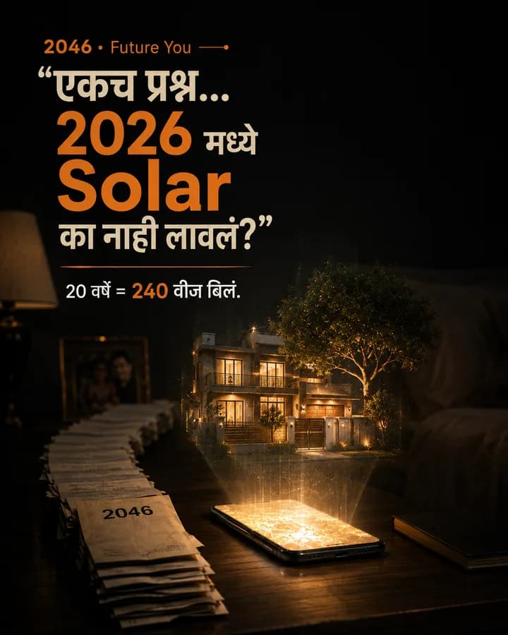 DMC Solar social post 5, in Marathi