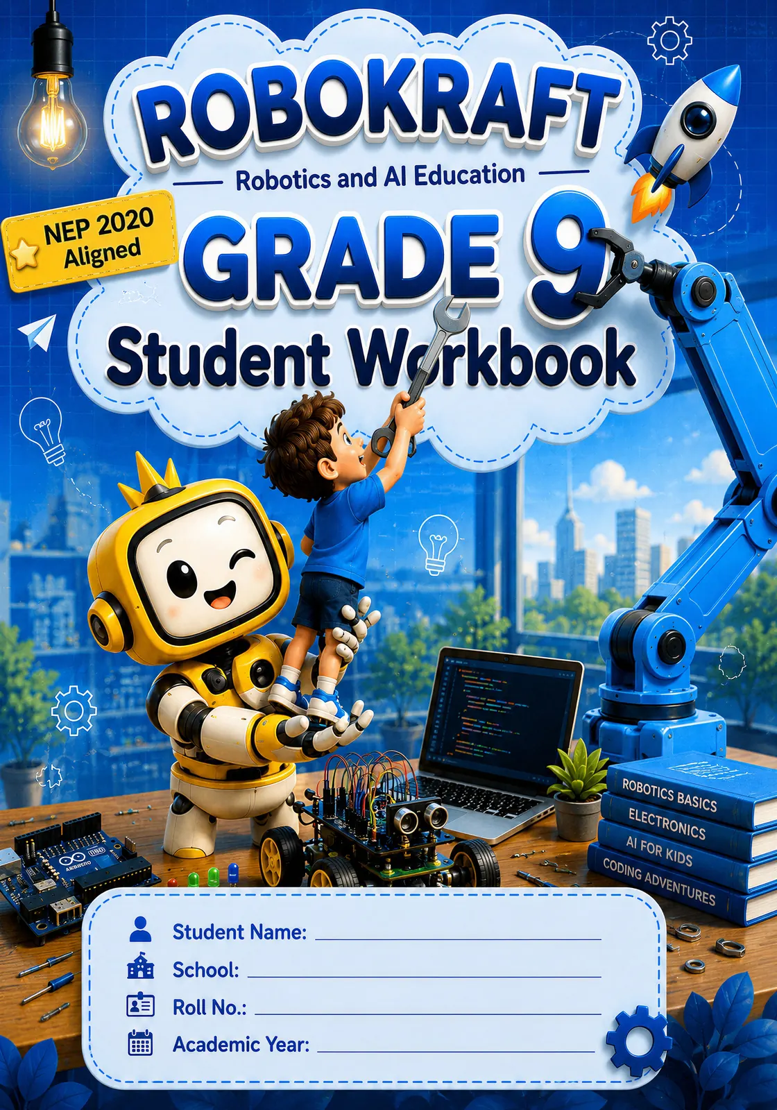 Robokraft grade 9 workbook cover